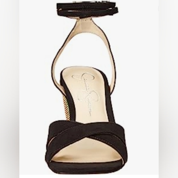 Jessica Simpson Arlisa Rainbow Rhinestone Wedge Heel 🌈 Pride Size 10 - Picture 3 of 16